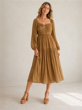 Moon River Goblincore Fairy Grunge Midi Dress Large Whimsigoth Forrest Cottage